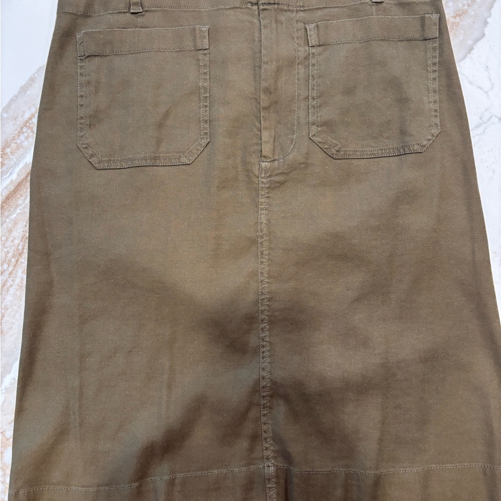 Anthropologie Maeve Colette Olive Skirt